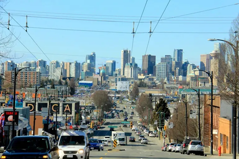 East Hastings commercial corridor and neighbourhood street life